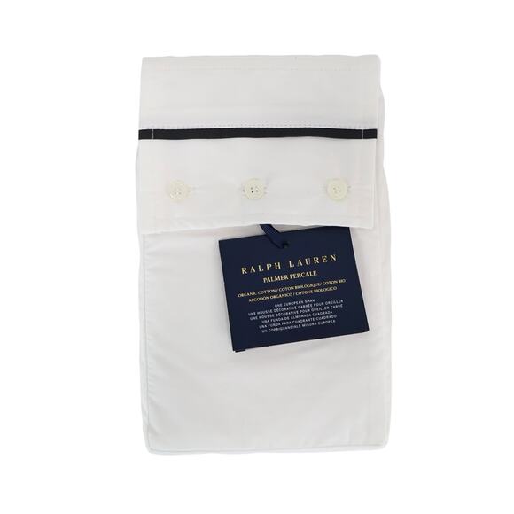 Ralph Lauren Organic Cotton Percale Palmer Sham Loft Gray Euro Sham NWT - Picture 1 of 4